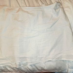 XL White 100% Cotton Skirt